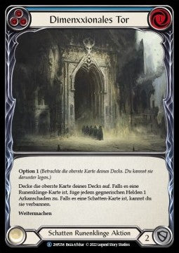 Dimenxxional Gateway (Blue) (Regular) - History Pack 2 - Black Label (Rare) [254]