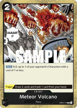 Meteor Volcano (OP02-119) - Paramount War (Rare) [119]