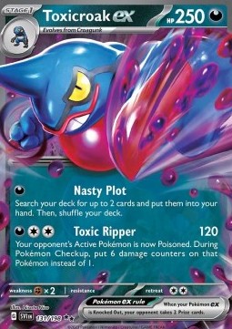 Toxicroak ex - Scarlet & Violet (Double Rare) [131]