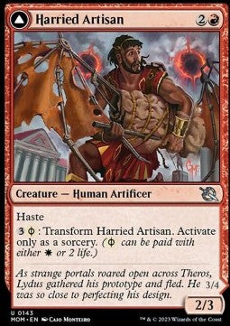 Harried Artisan // Phyrexian Skyflayer - March of the Machine (Uncommon) [143]