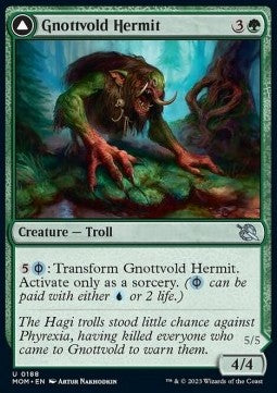 Gnottvold Hermit // Chrome Host Hulk - March of the Machine (Uncommon) [188]