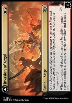 Invasion of Azgol // Ashen Reaper - March of the Machine (Uncommon) [232]