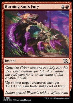 Burning Sun's Fury - March of the Machine (Common) [133]