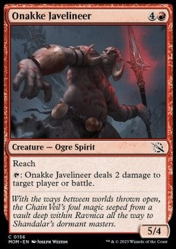 Onakke Javelineer - March of the Machine (Common) [156]