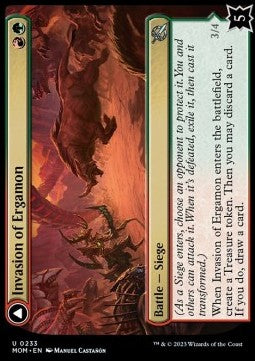 Invasion of Ergamon // Truga Cliffcharger - March of the Machine (Uncommon) [233]