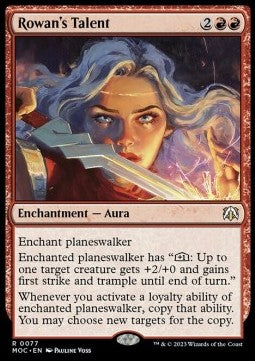 Rowan's Talent - Commander: March of the Machine (Rare) [77]