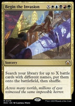 Begin the Invasion - Commander: March of the Machine (Mythic) [MOC-79]