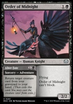 Order of Midnight // Alter Fate - Commander: March of the Machine (Uncommon) [261]