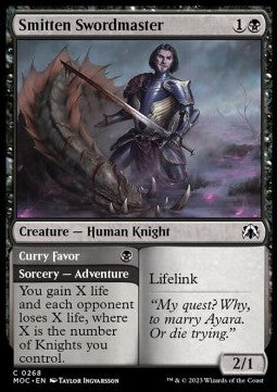 Smitten Swordmaster // Curry Favor - Commander: March of the Machine (Common) [268]
