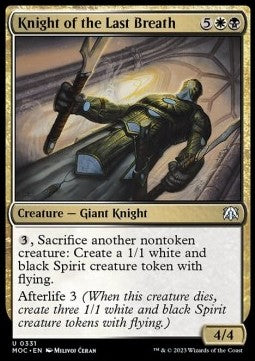 Knight of the Last Breath - Commander: March of the Machine (Uncommon) [331]