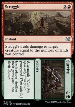 Struggle // Survive - Commander: March of the Machine (Uncommon) [339]