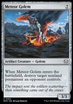 Meteor Golem - Commander: March of the Machine (Uncommon) [363]