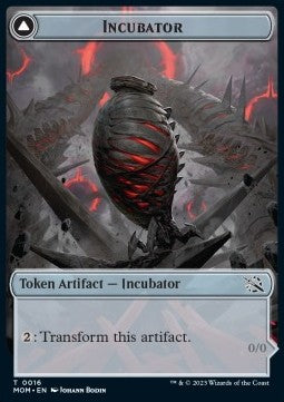 Incubator Token // Phyrexian Token (A 0/0) (V.1) - March of the Machine: Extras (Token) [T16]