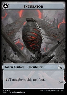 Incubator Token // Phyrexian Token (A 0/0) (V.3) - March of the Machine: Extras (Token) [T18]