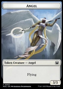 Angel Token (W 3/3) // Demon Token (B 6/6) - Commander: March of the Machine: Extras (Token) [T 3/18]