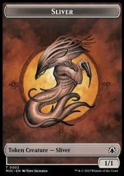 Sliver Token (C 1/1) // Goblin Token (R 1/1) - Commander: March of the Machine: Extras (Token) [T 2/24]