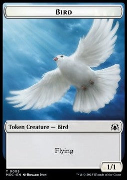 Bird Token (W 1/1) // Kobolds of Kher Keep Token (R 0/1) - Commander: March of the Machine: Extras (Token) [T 5/27]
