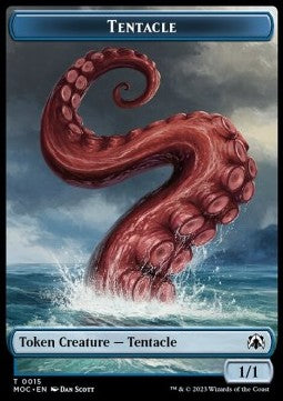 Tentacle Token (U 1/1) // Human Token (R 1/1) - Commander: March of the Machine: Extras (Token) [T 15/26]