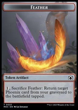Feather Token // Servo Token (A 1/1) - Commander: March of the Machine: Extras (Token) [T 23/42]