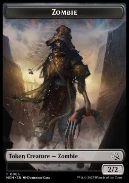 Zombie Token (B 2/2) // Elemental Token (UR 1/1) - March of the Machine: Extras (Token) [T 5/9]