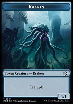 Kraken Token (U 1/1) // Treasure Token (V.1) - March of the Machine: Extras (Token) [XMOM-T 4/20]