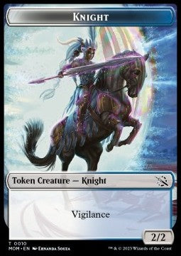 Knight Token (UW 2/2) // Treasure Token - March of the Machine: Extras (Token) [T 10/21]