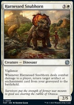 Harnessed Snubhorn - March of the Machine: The Aftermath (Uncommon) [3]