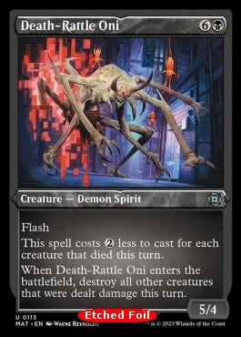 Death-Rattle Oni (V.2) - March of the Machine: The Aftermath: Extras (Uncommon) [113]