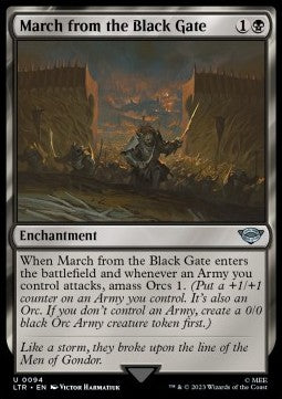 March from the Black Gate - The Lord of the Rings: Tales of Middle-earth (Uncommon) [94]