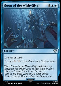 Boon of the Wish-Giver - Commander: The Lord of the Rings: Tales of Middle-earth (Uncommon) [185]