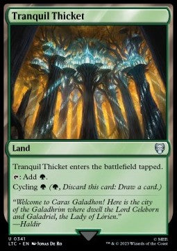 Tranquil Thicket - Commander: The Lord of the Rings: Tales of Middle-earth (Uncommon) [341]