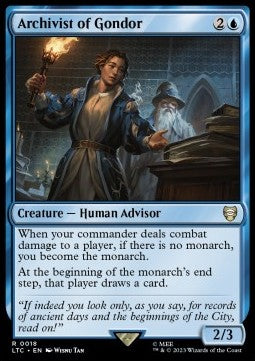 Archivist of Gondor - Commander: The Lord of the Rings: Tales of Middle-earth (Rare) [18]