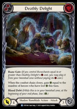 Deathly Delight (Yellow) (Rainbow Foil) - Dusk till Dawn (Rare) [144]