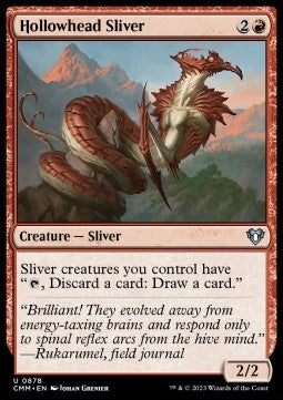Hollowhead Sliver - Commander Masters: Extras (Uncommon) [878]