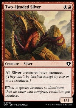 Two-Headed Sliver - Commander Masters: Extras (Common) [883]