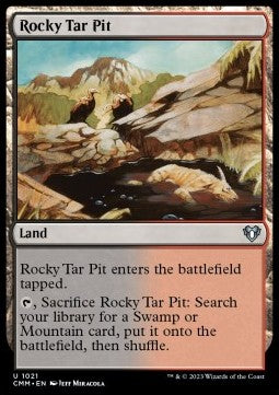 Rocky Tar Pit - Commander Masters: Extras (Uncommon) [1021]