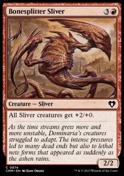 Bonesplitter Sliver - Commander Masters: Extras (Common) [874]