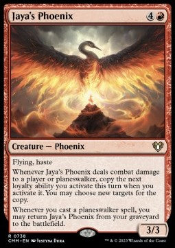 Jaya's Phoenix (V.1) - Commander Masters: Extras (Rare) [738]