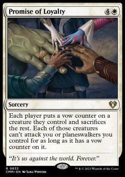 Promise of Loyalty - Commander Masters: Extras (Rare) [833]