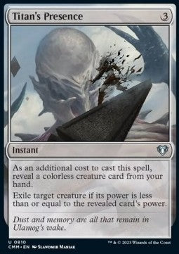 Titan's Presence - Commander Masters: Extras (Uncommon) [810]