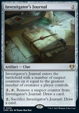 Investigator's Journal - Commander Masters: Extras (Rare) [956]