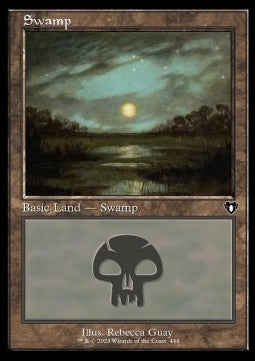 Swamp (V.2) - Commander Masters: Extras (Land) [444]