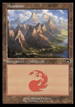 Mountain (V.1) - Commander Masters: Extras (Land) [446]