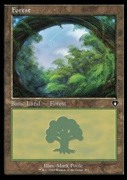 Forest (V.3) - Commander Masters: Extras (Land) [XCMM-451]