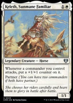 Keleth, Sunmane Familiar - Commander Masters (Uncommon) [33]