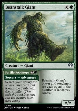 Beanstalk Giant // Fertile Footsteps - Commander Masters (Uncommon) [275]