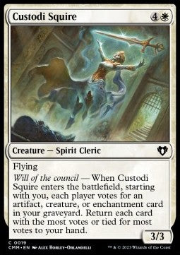 Custodi Squire - Commander Masters (Common) [19]
