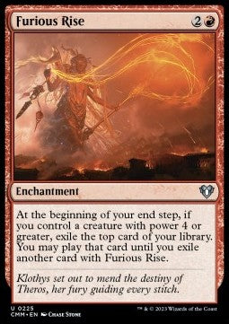 Furious Rise - Commander Masters (Uncommon) [225]