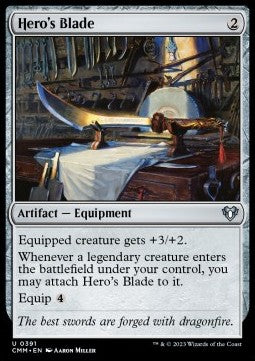 Hero's Blade - Commander Masters (Uncommon) [391]