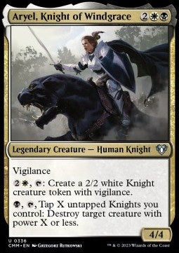 Aryel, Knight of Windgrace - Commander Masters (Uncommon) [336]
